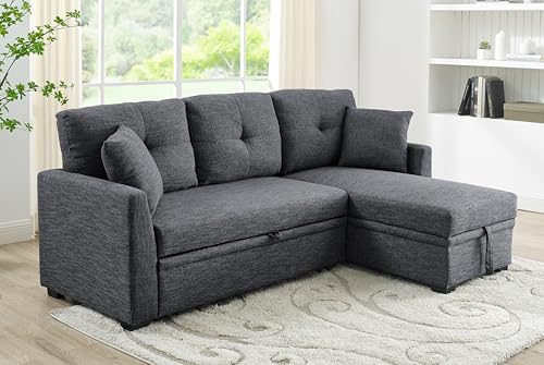Oversized Corduroy U-Shaped Sectional Sofa with Chaise Lounge and 7 Toss Pillows L469898