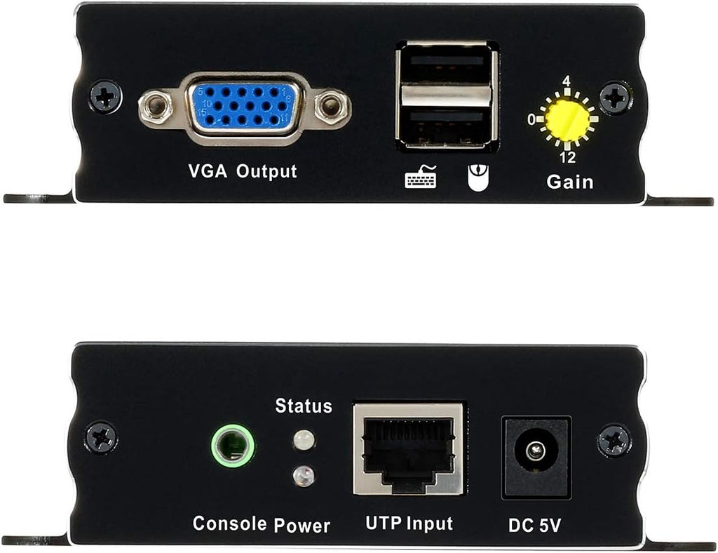 1080P 60Hz USB VGA KVM Extender Over Cat5e Cat6 Ethernet Cable P447