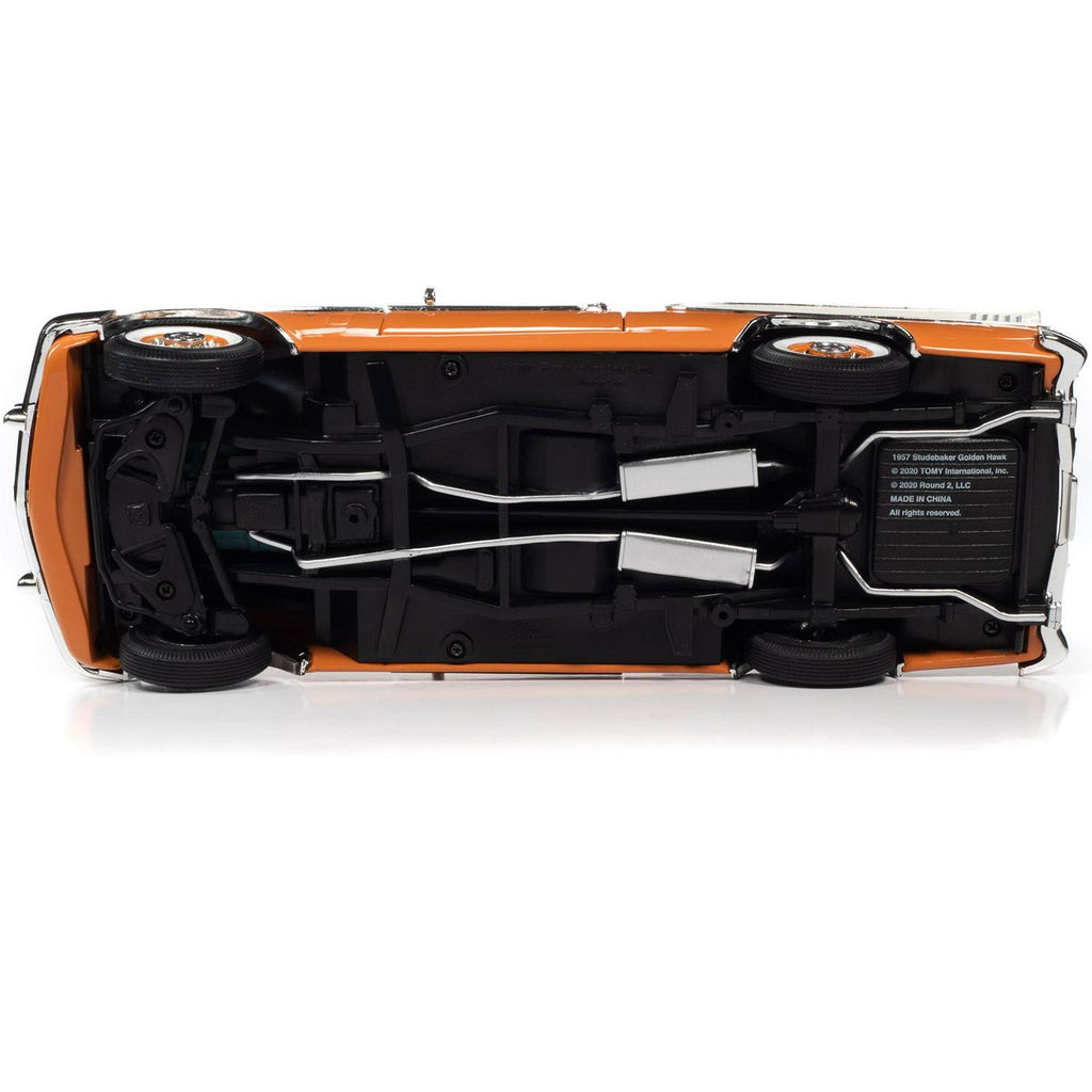 Coppertone Orange and White 1/18 Diecast Model Car V108134