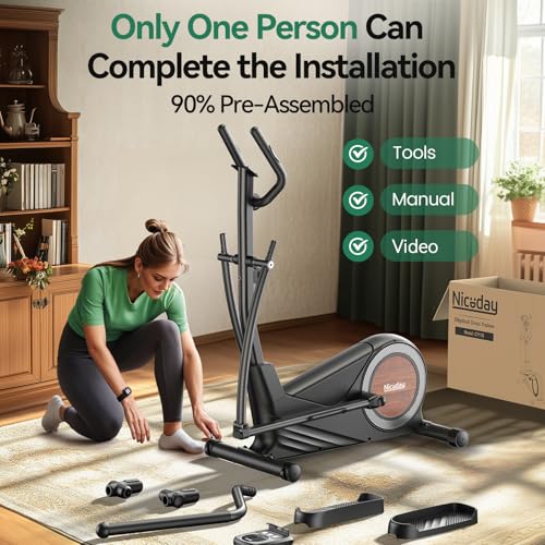Magnetic Elliptical Trainer with 16 Resistance Levels Y45342