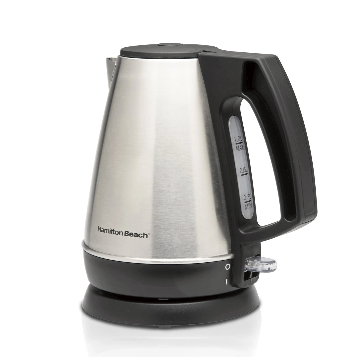 1 Liter Stainless Steel and Black Electric Kettle Y970