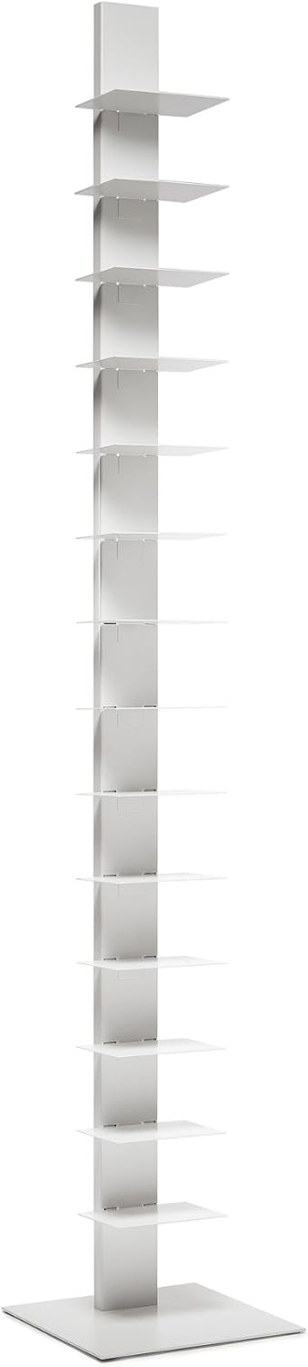 White 14 Shelves Bookcase J937124