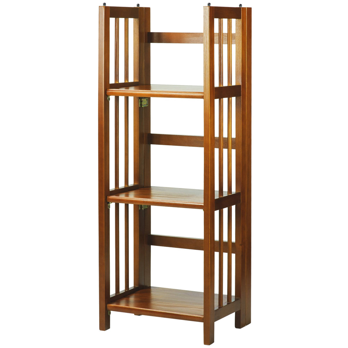 3-Shelf Folding Bookcase Honey Oak S141