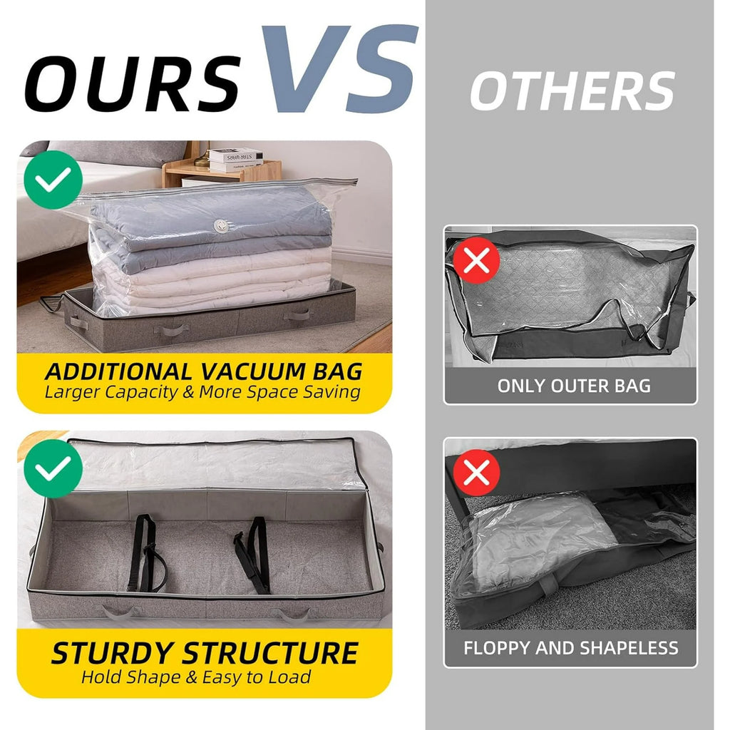 Large Capacity Vacuum Storage Bags, 41 x 17.7 x 6 V439650