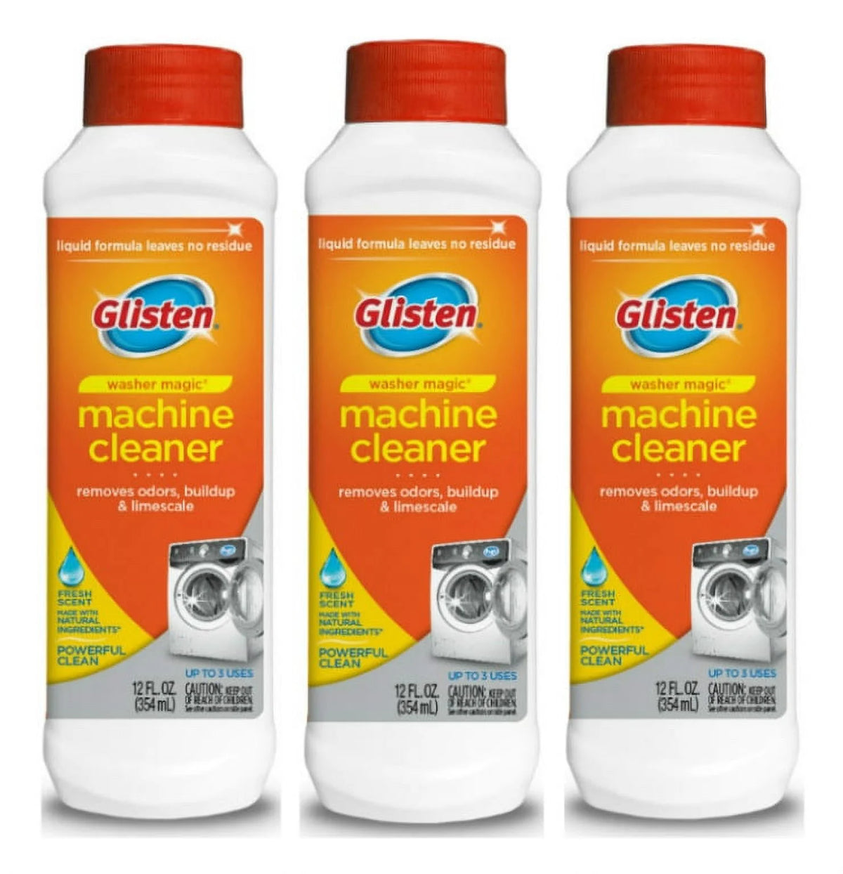 3 Bottles Washing Machine Cleaner and Deodorizer I205337