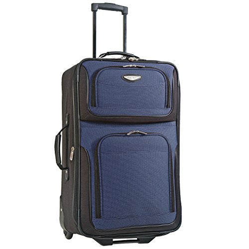 Burgundy Expandable Rolling Upright Luggage 8-Piece Set Q81185