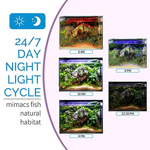 Advanced LED Aquarium Light with Timer, Full Spectrum Fish Tank Light for 24-30 in Planted Tank W201