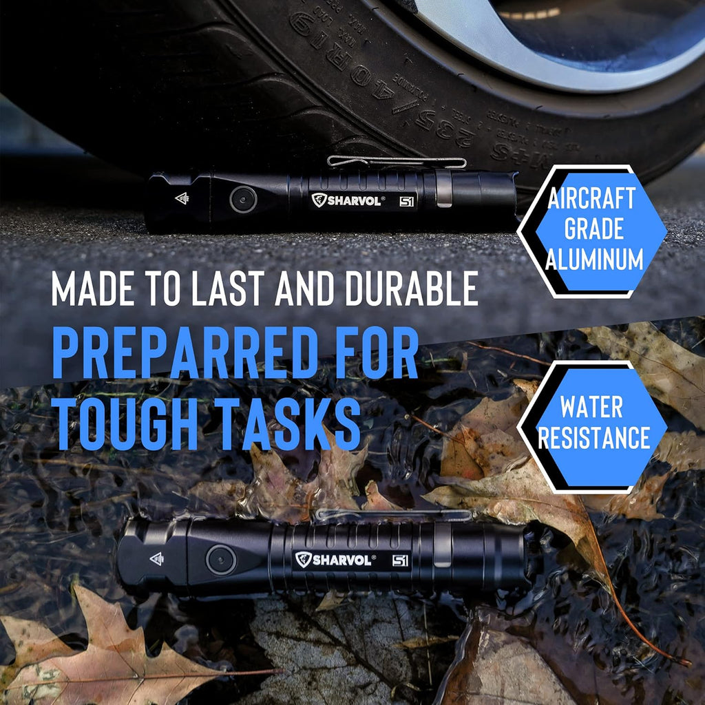 Rechargeable Tactical LED Flashlight 1900 Lumens 5000mAh V3787