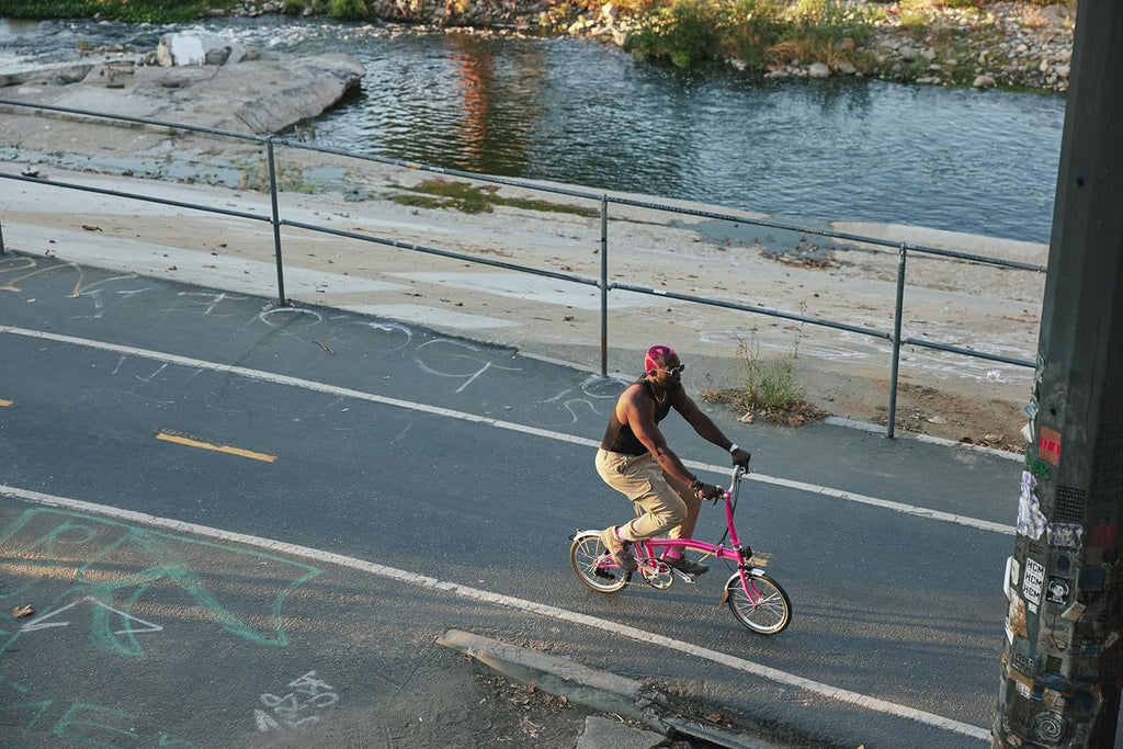 Hot Pink Folding Bike C395