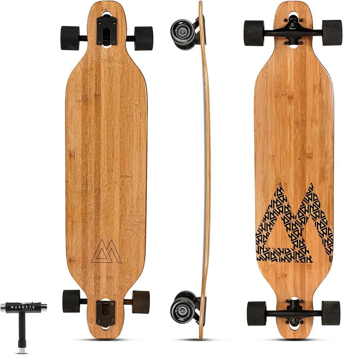 Bamboo Carbon Fiber Longboards Skateboards C729511