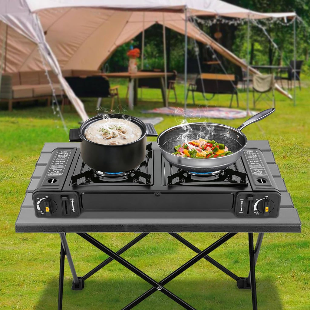 2-Burner Portable Gas Camping Stove R5037