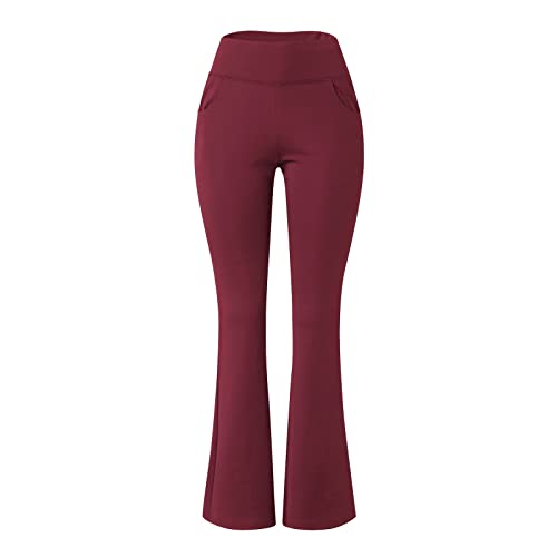 High Waisted Bootcut Yoga Leggings with Pockets R43071