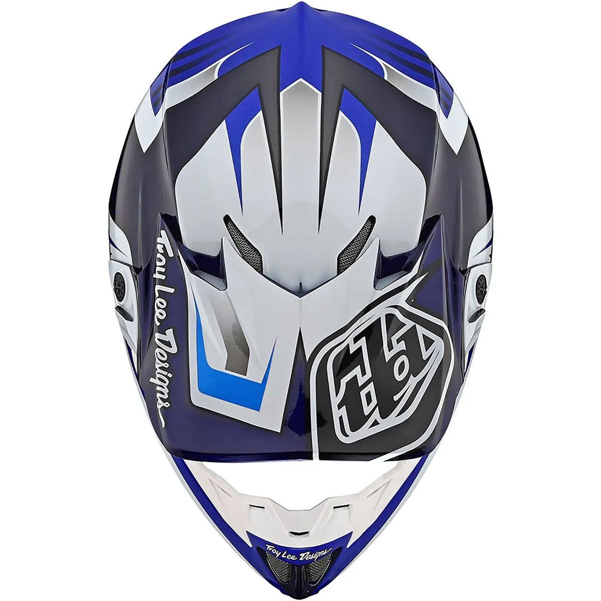 Carbon Flash Blue White Helmet D382718