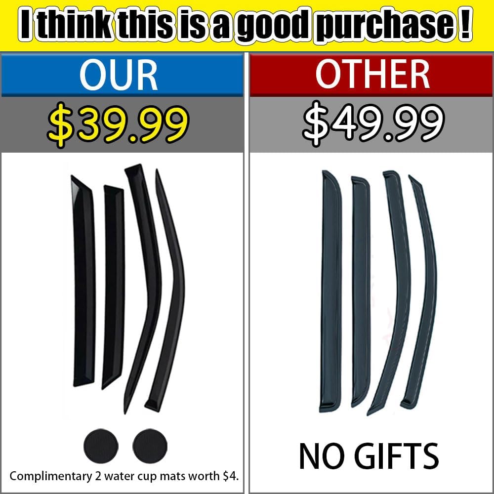 4 Rain Guards for Subaru Outback U43154