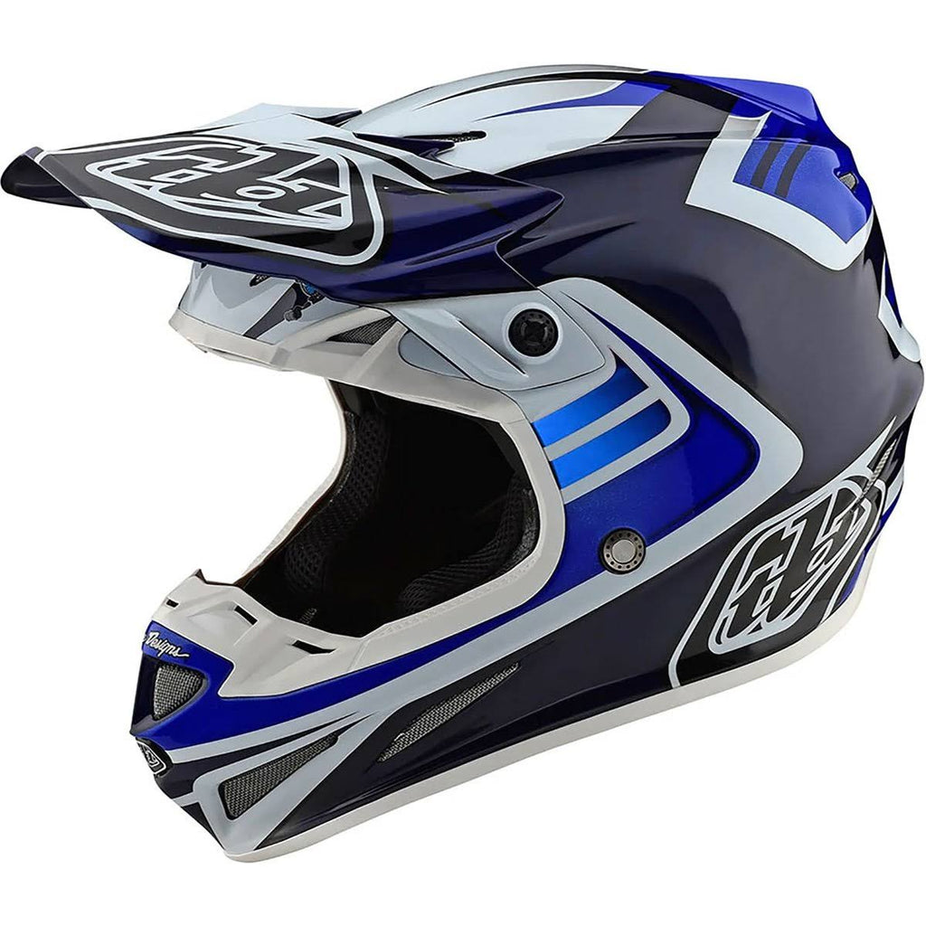 Carbon Flash Blue White Helmet D382718