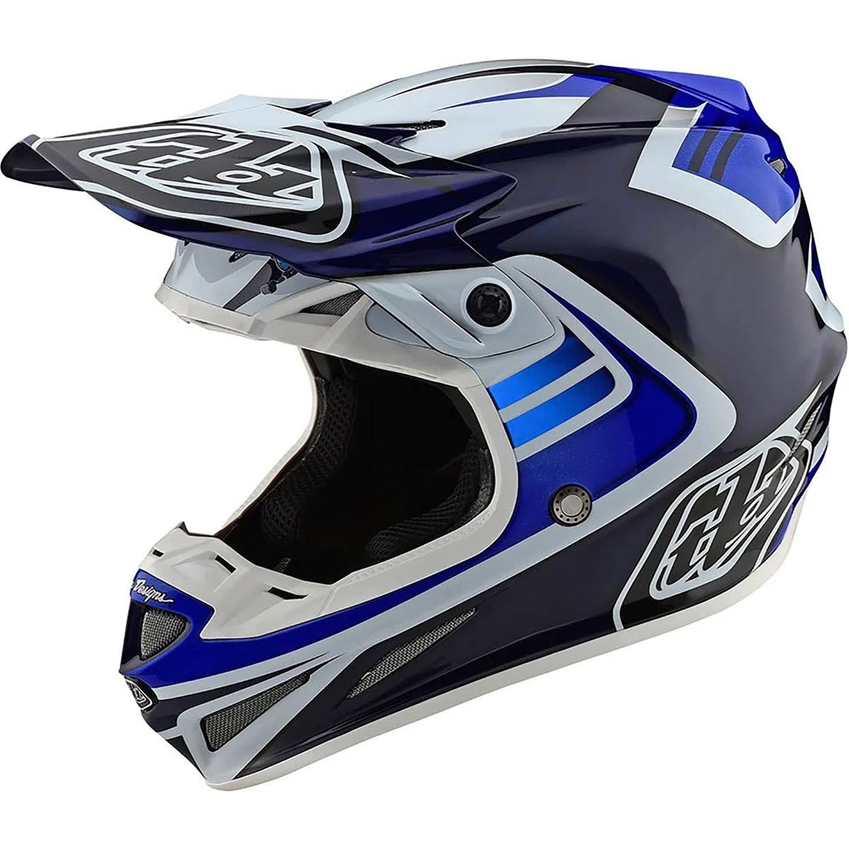 Carbon Flash Blue White Helmet D382718