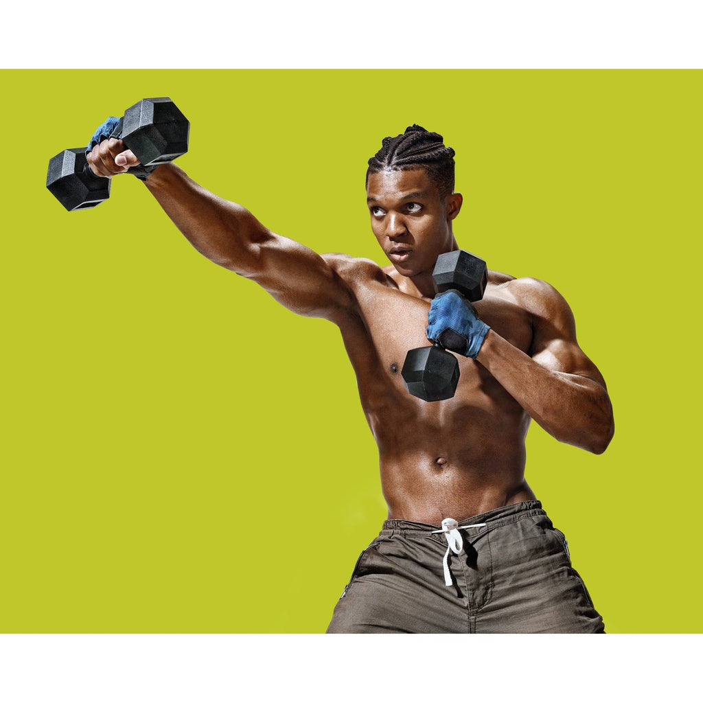 40lbs Pair Black Hex Dumbbell L25050