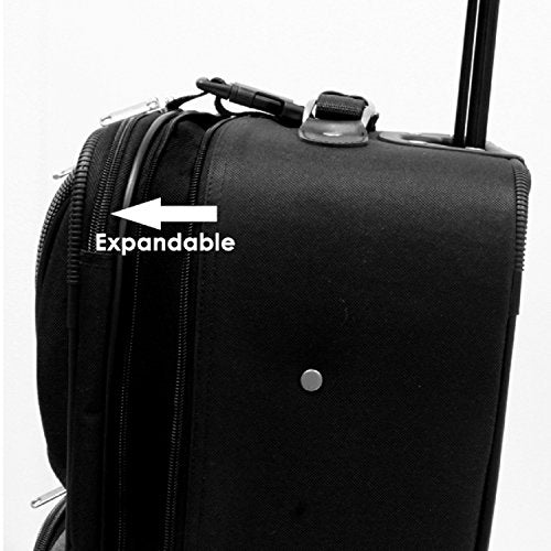 Burgundy Expandable Rolling Upright Luggage 8-Piece Set Q81185
