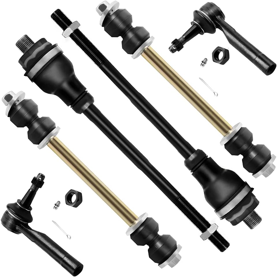 6pcs Suspension Kit Sway Bar Links Tie Rod Ends O33295