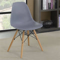 Gray Mid-Century Side Chair (Set of 2) F742889