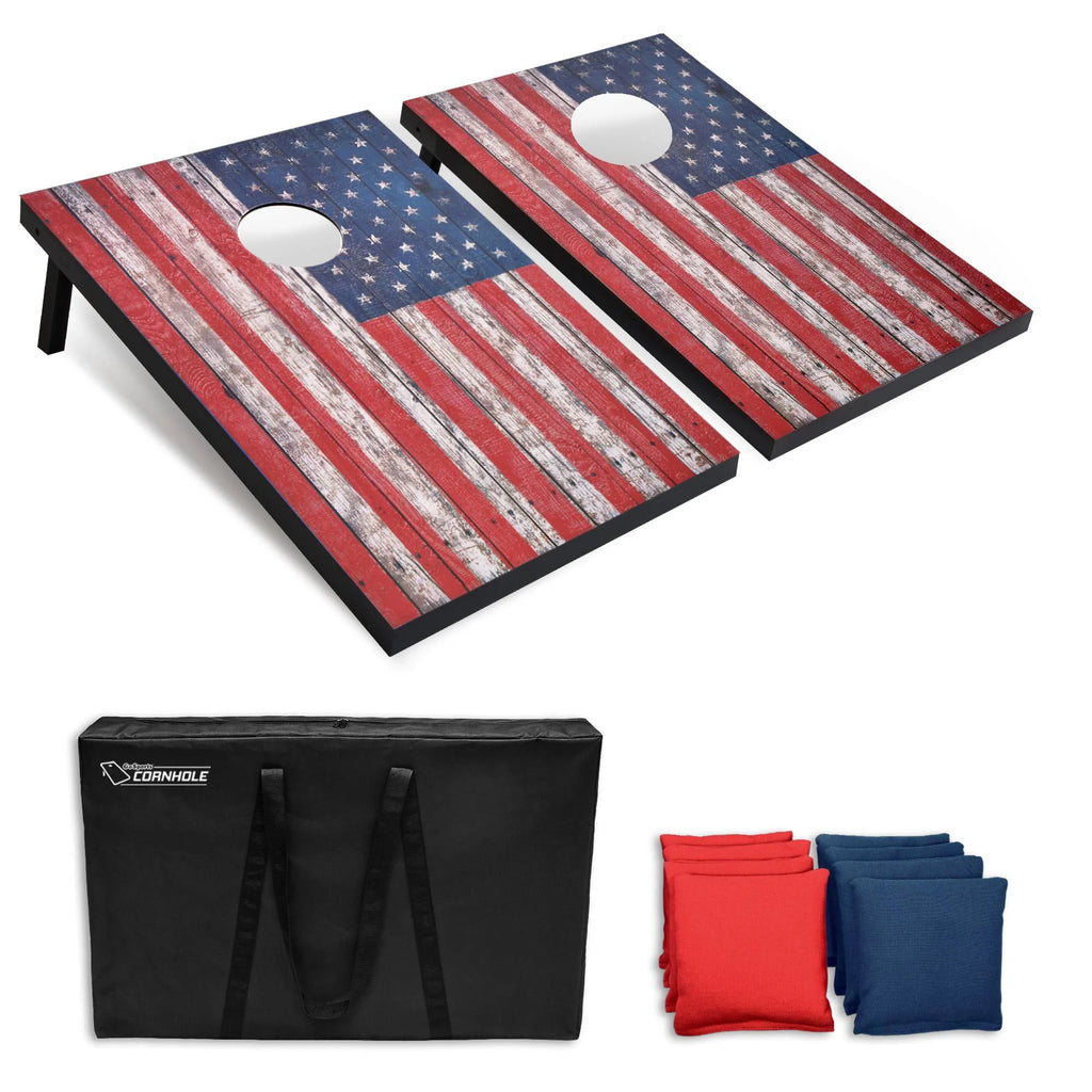 American Flag Cornhole Set with 8 Bean Bags C37765