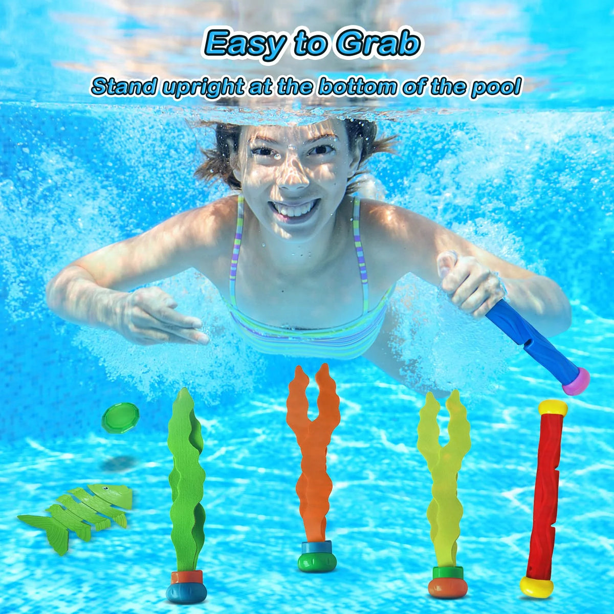 31 Pcs Pool Diving Toys with Storage Bag B6521