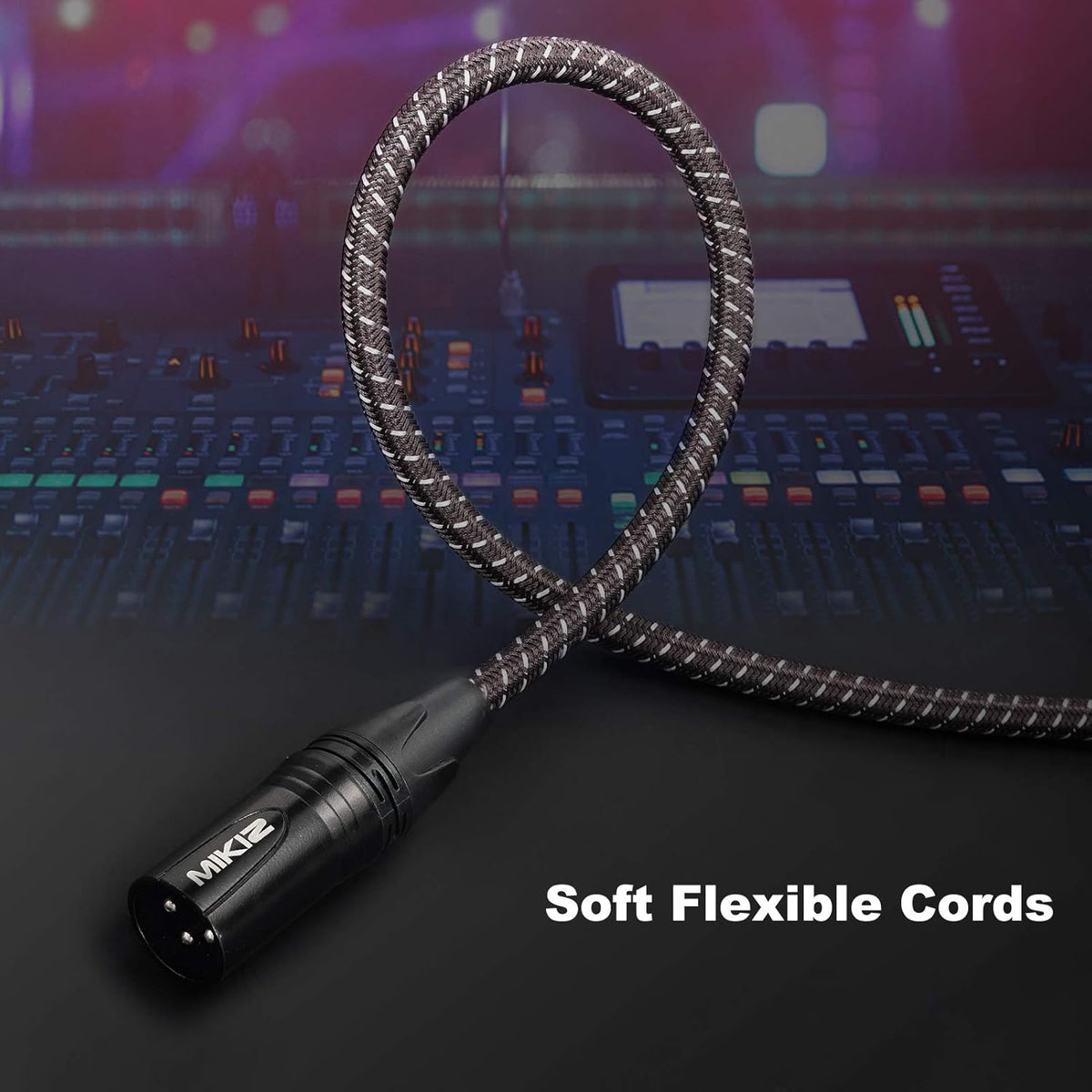 10-Pack Braided XLR Microphone Cable Z4071