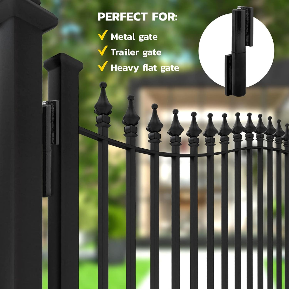 7 Inch Barrel Style Gate Hinge Pair Pack of 2 R842333