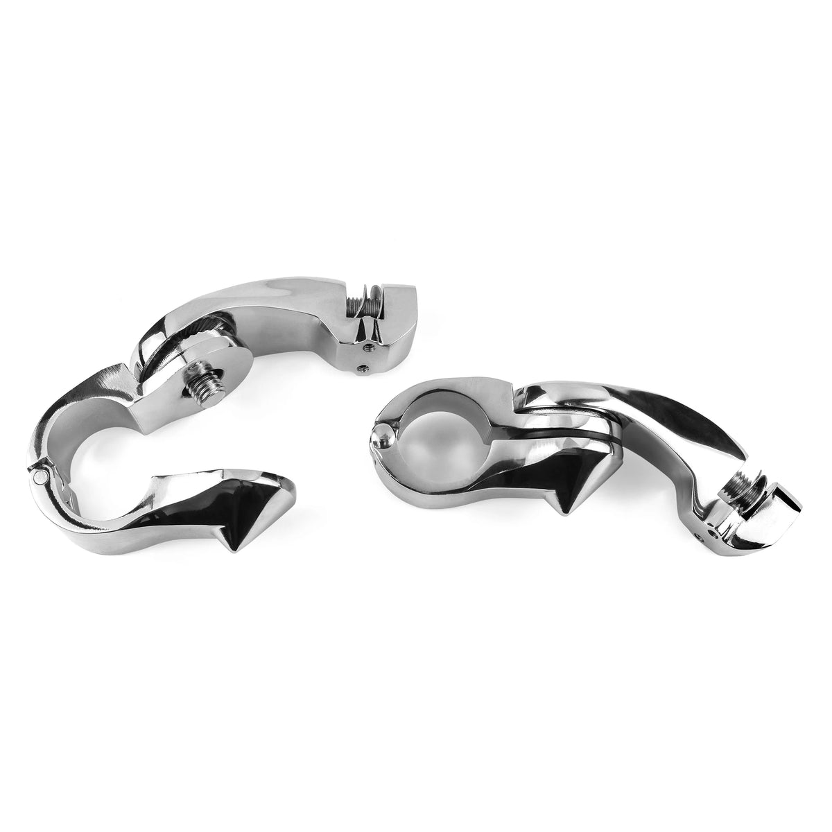 Chrome Angled Adjustable Highway Foot Peg Mounting Kit, 1 Pair Q47882