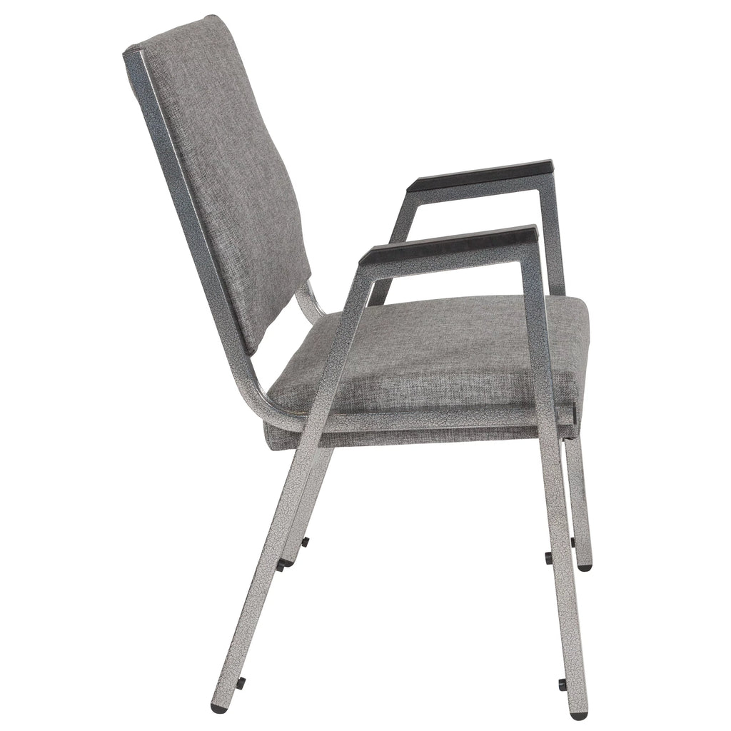 4 Pack Gray Antimicrobial Fabric Bariatric Medical Reception Arm Chair Q418428