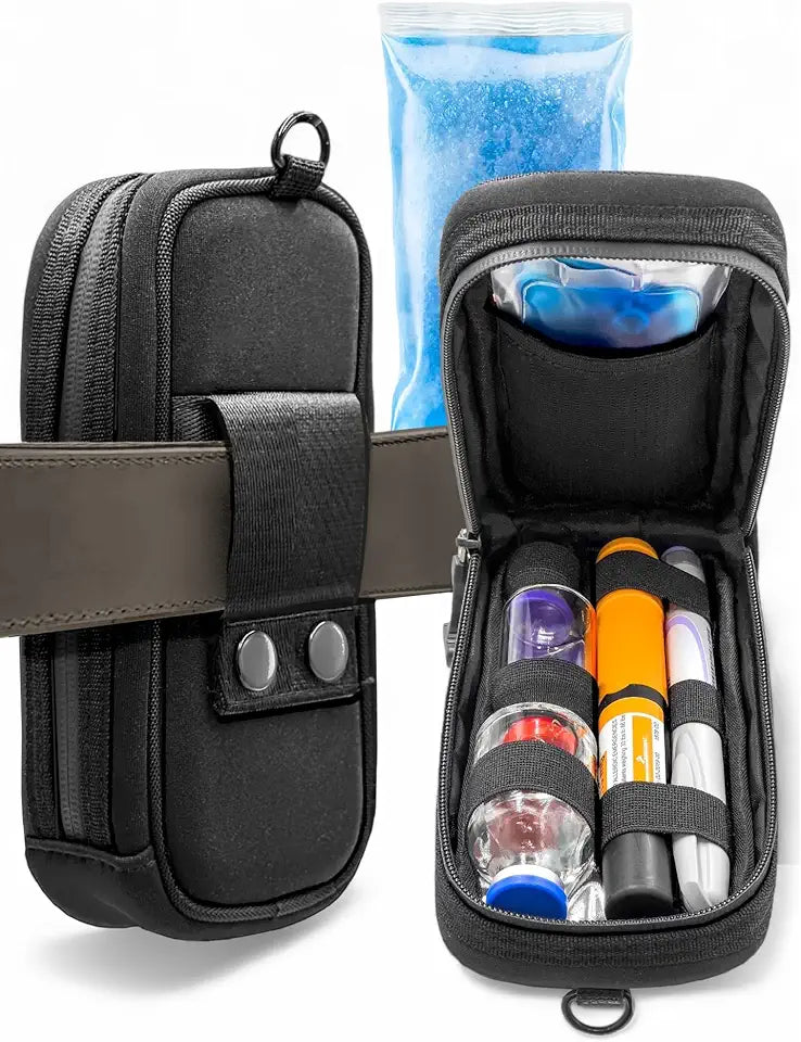 Wearable Insulin Travel Cooler Belt Case with Ice Pack W4821