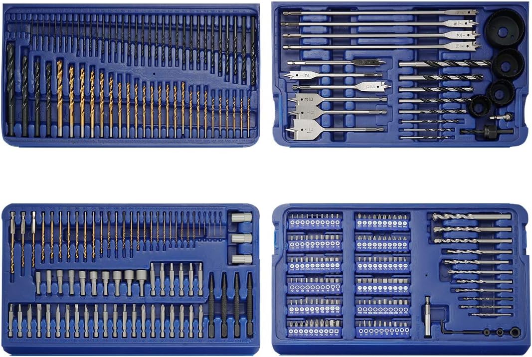 300-Piece Drill Bit Set with Storage Case E2777