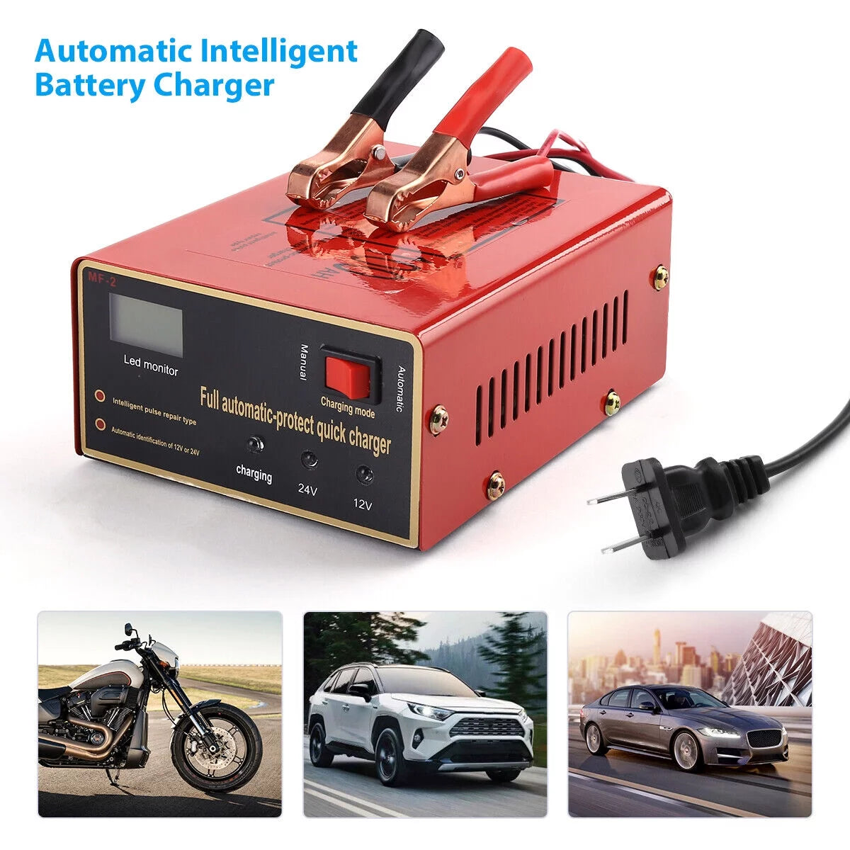 12V/24V 10A 140W Battery Charger K92812