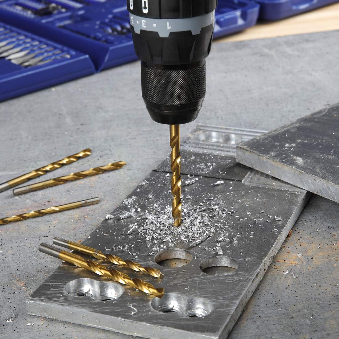 300-Piece Drill Bit Set with Storage Case E2777