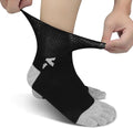 4 Pairs Seamless Loose Fit Non-Binding Cotton Crew Socks A778
