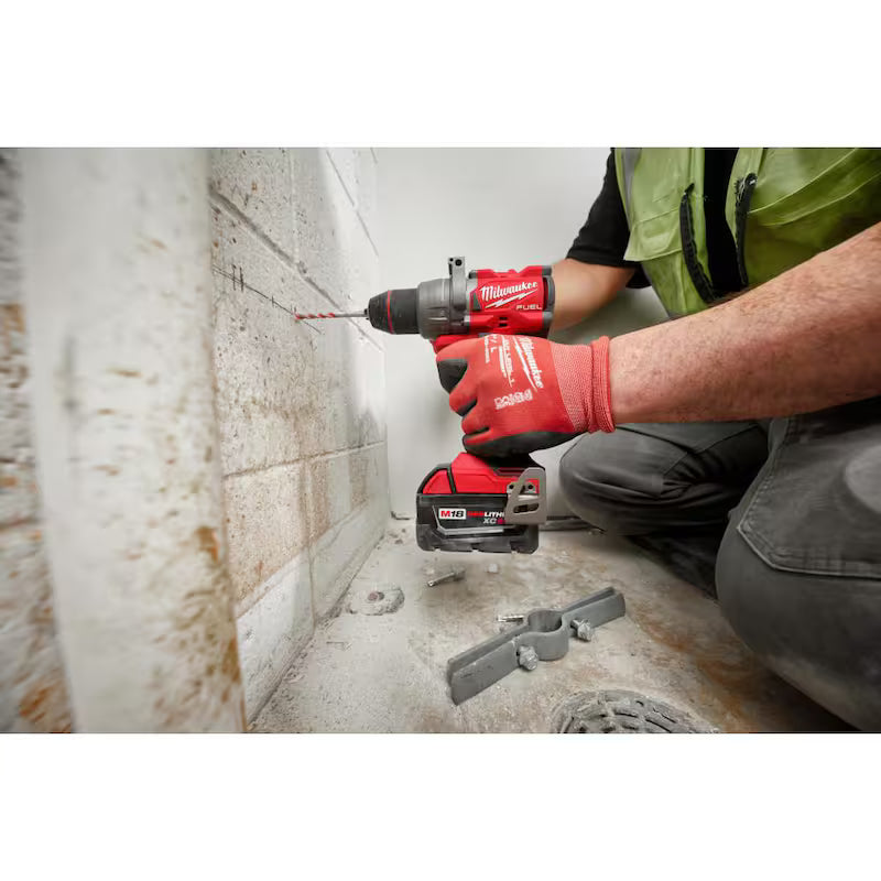 18V Lithium-Ion Brushless Cordless 1/2 in. Hammer Drill Driver Kit with Two 5.0 Ah Batteries B8670