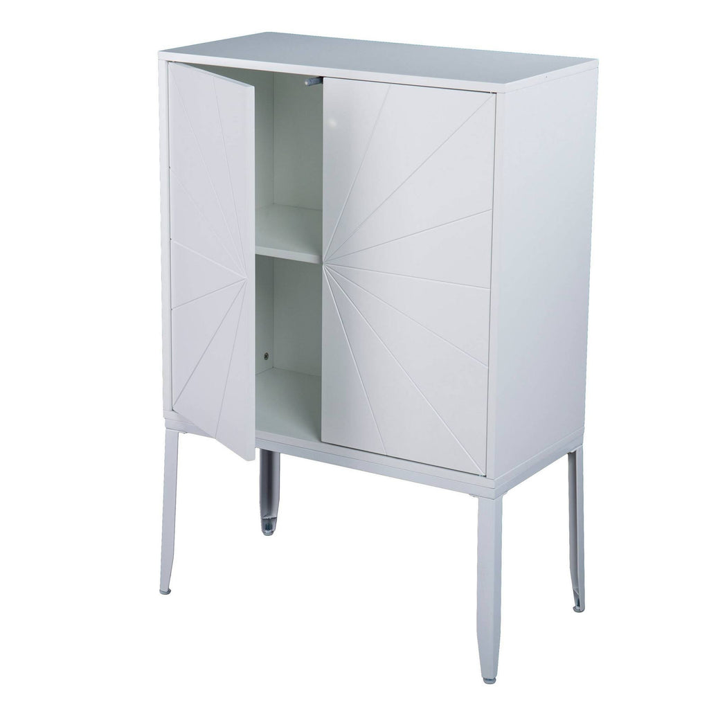 Double Door Storage Cabinet White C102327