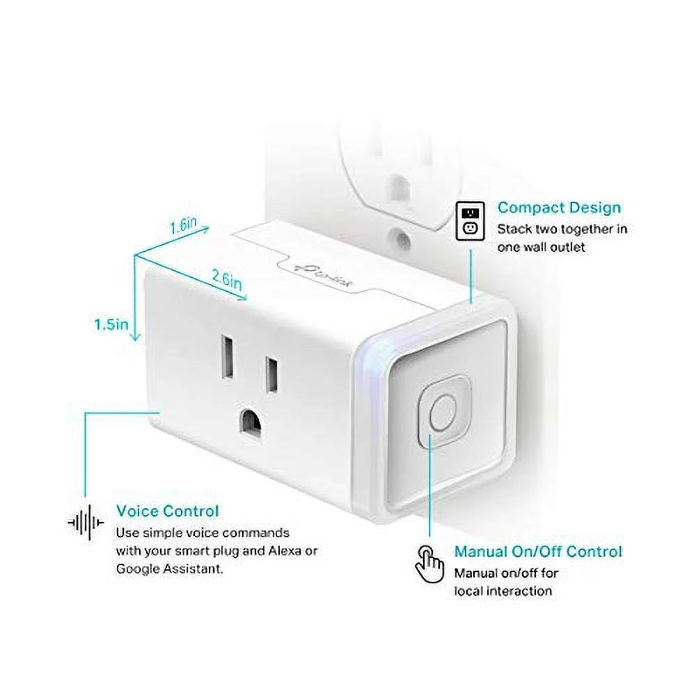 White 15 Amp Smart Plug 3-Pack L37230