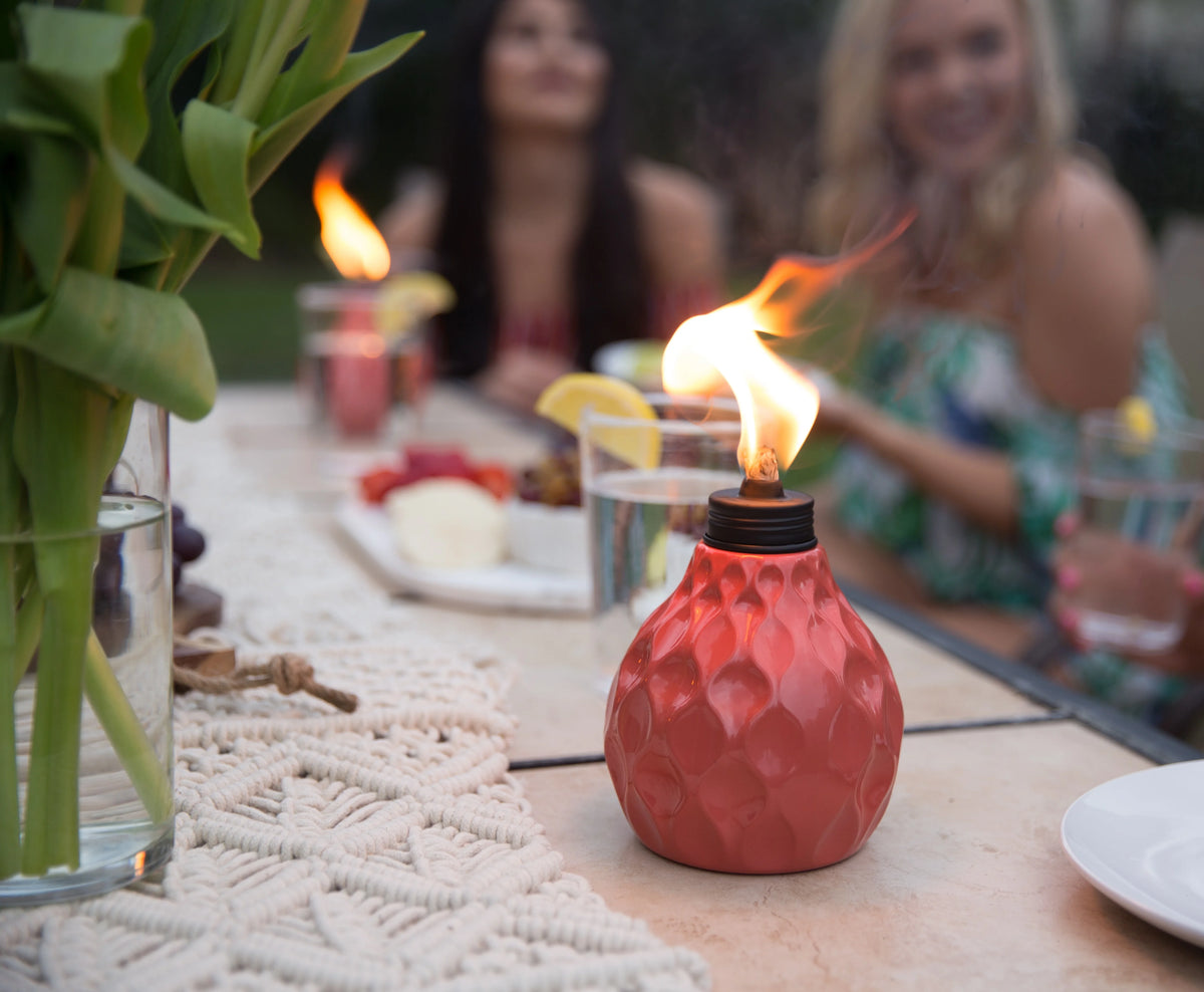 3-Pk Marine Glass Table Torch M2016