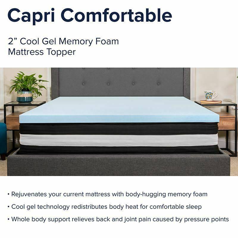 Twin 12 inch Foam Pocket Spring Mattress with 3 inch Gel Memory Foam Topper B919