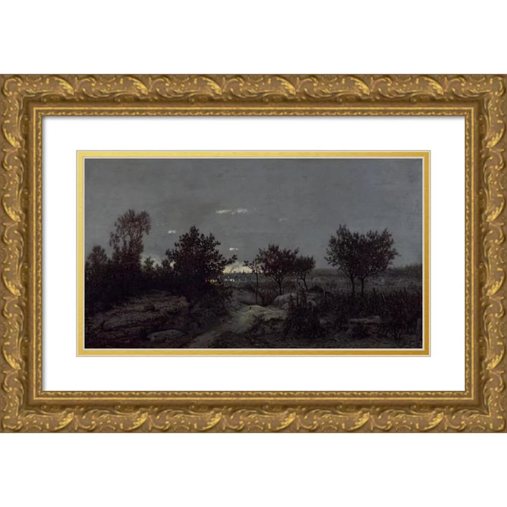 Gold Ornate Framed and Double Matted Museum Art Print R4888