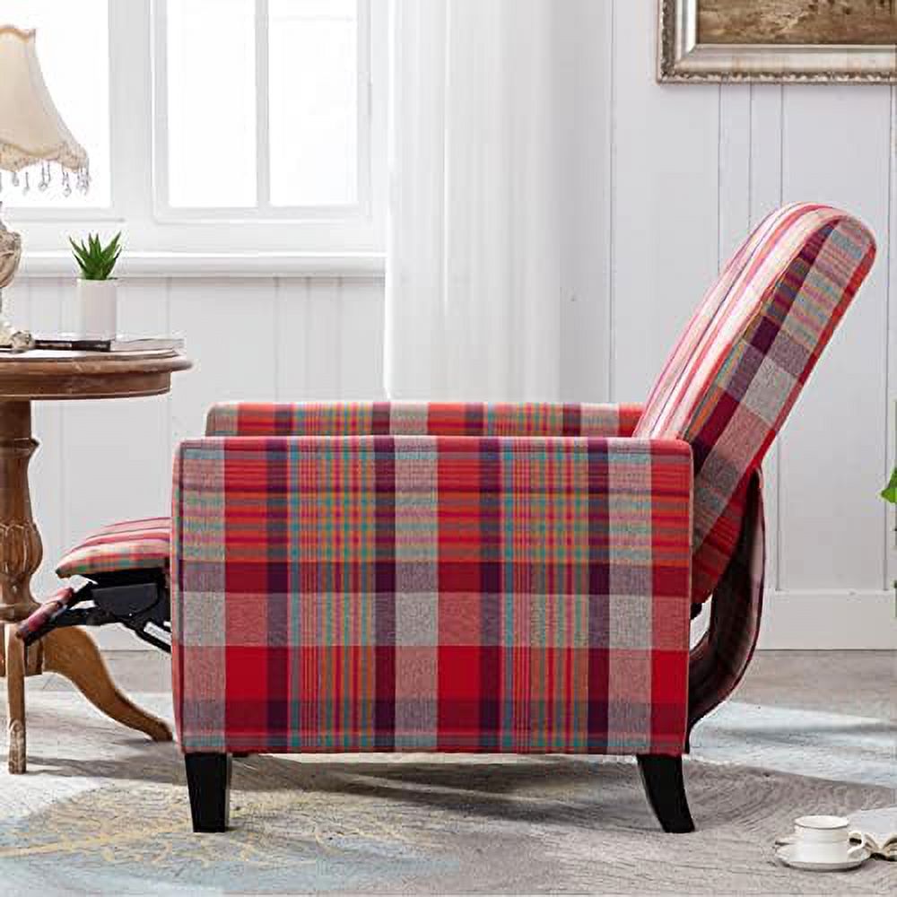 Button Tufted Club Chair with 4 Angle Adjustable Backrest T908