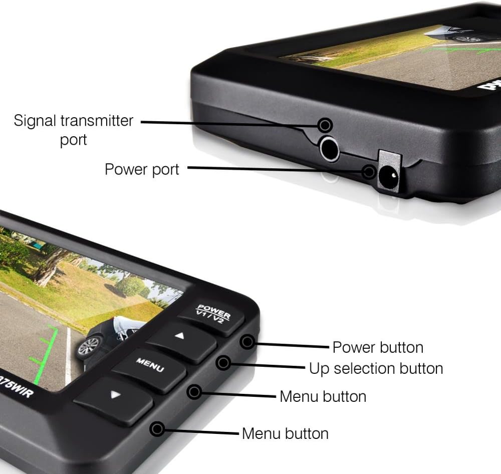 4.3” LCD Monitor Wireless Backup Camera with Night Vision LEDs P766