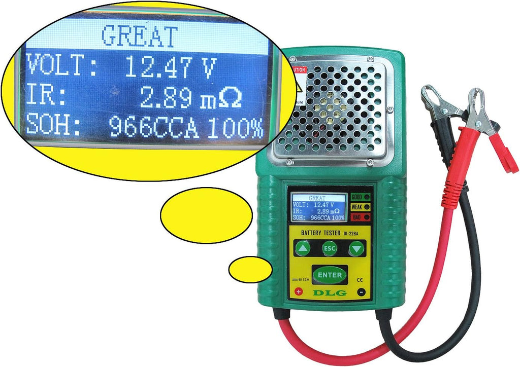 Lead-Acid Battery Tester with Internal Resistance Test M81713