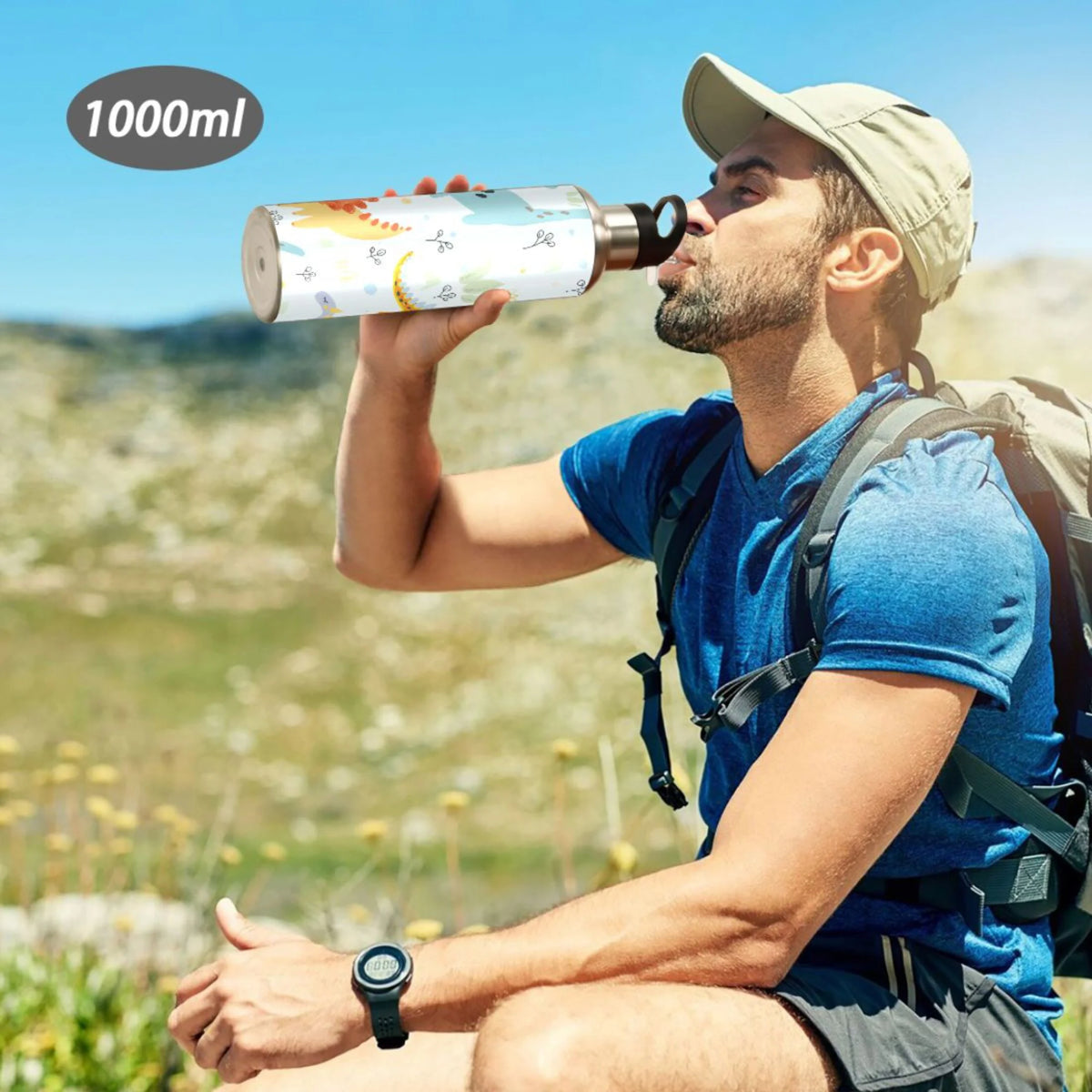 Stainless Steel Insulated Water Bottle with Straw Lid X2005