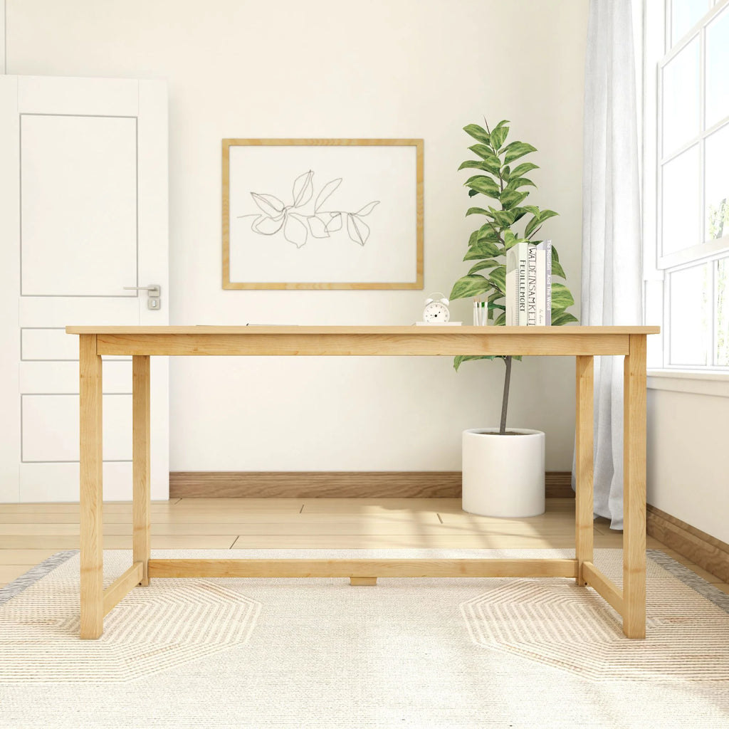 Wooden Desk 55" Natural S38023
