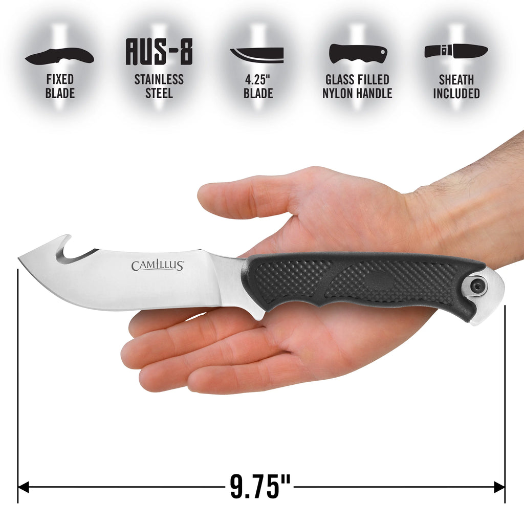 9.75" Gut Hook Fixed Blade Knife A84872