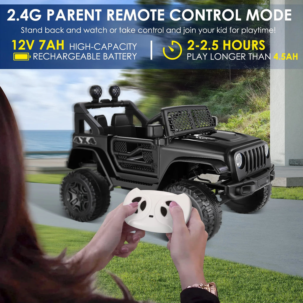 12V 7AH Kids Powered Ride on Truck Car with Parent Remote Control, Pink P7638