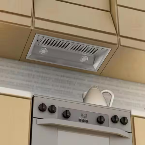 28 in. 400 CFM Stainless Steel Range Hood Insert E3956