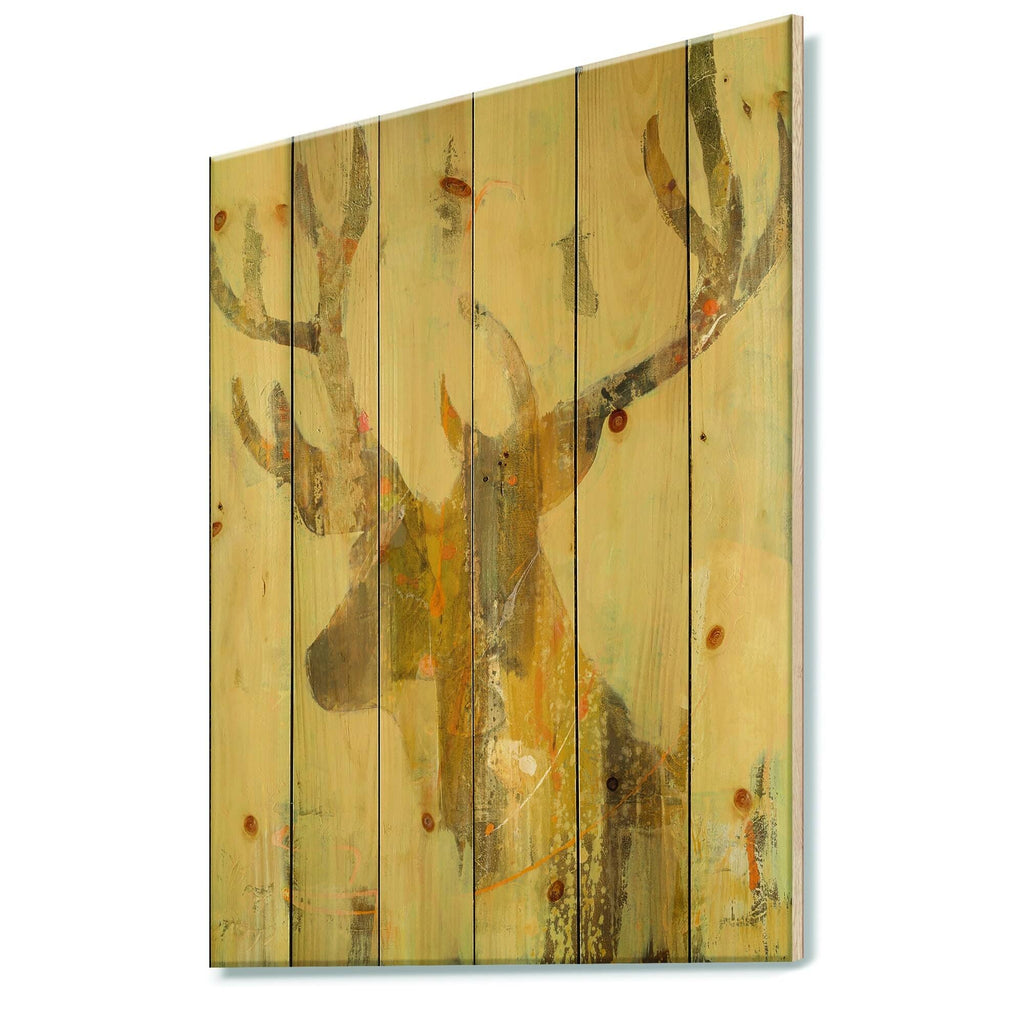 Brown Modern Farmhouse Print on Natural Pine Wood L4958